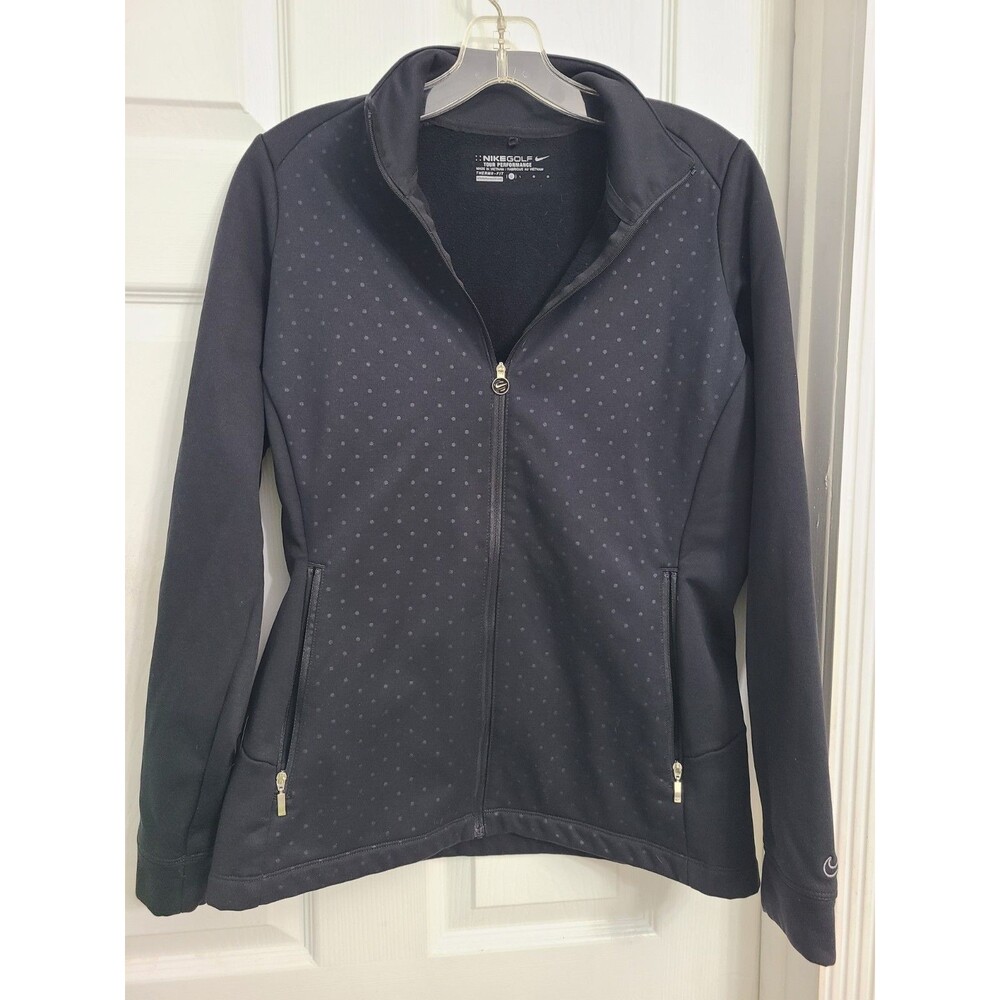 Nike Golf Tour Performance women's full-zip Therma-Fit jacket in black, Sz L